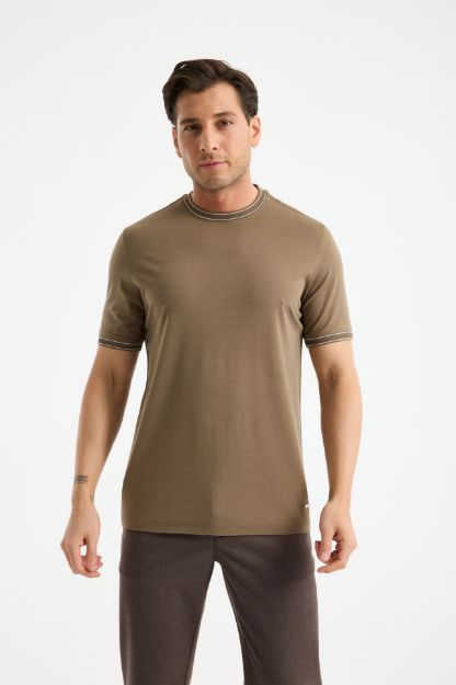 4811 Model Bisiklet Yaka T-shirt resmi