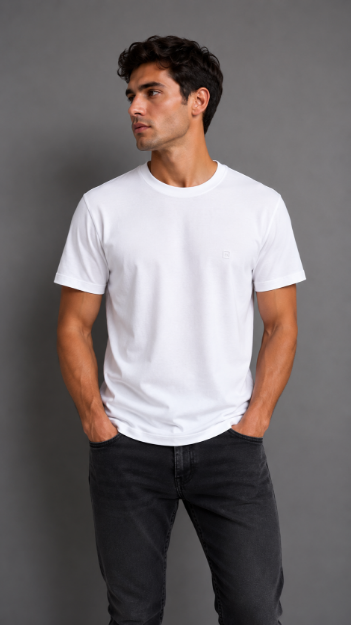 4858 Model Bisiklet Yaka T-shirt resmi