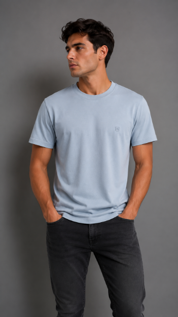 4858 Model Bisiklet Yaka T-shirt resmi