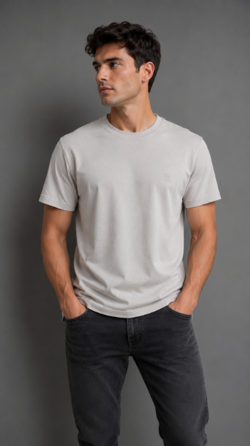 4858 Model Bisiklet Yaka T-shirt resmi
