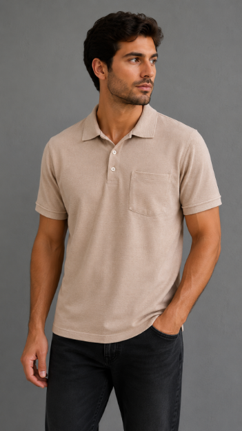 4868 Model Polo Yaka Cepli T-shirt resmi