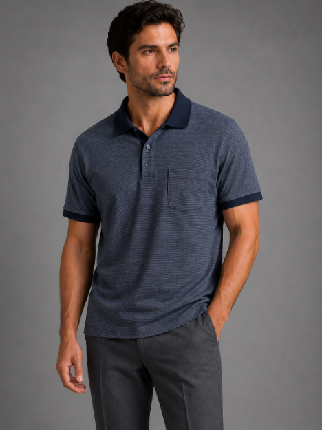 4869 Model Polo Yaka Cepli T-shirt resmi