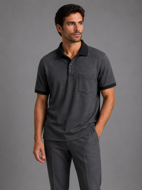 4869 Model Polo Yaka Cepli T-shirt resmi