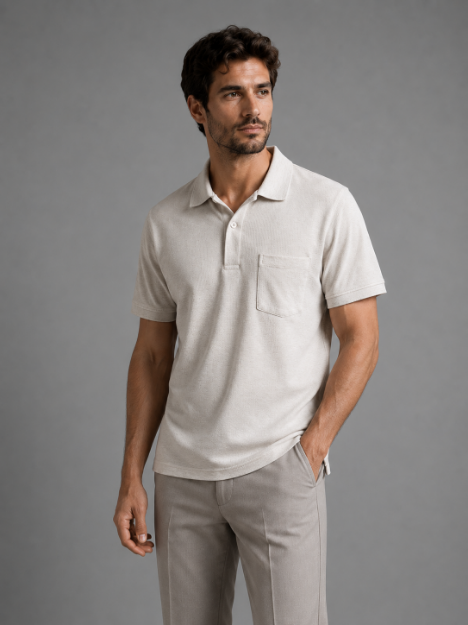 4869 Model Polo Yaka Cepli T-shirt resmi